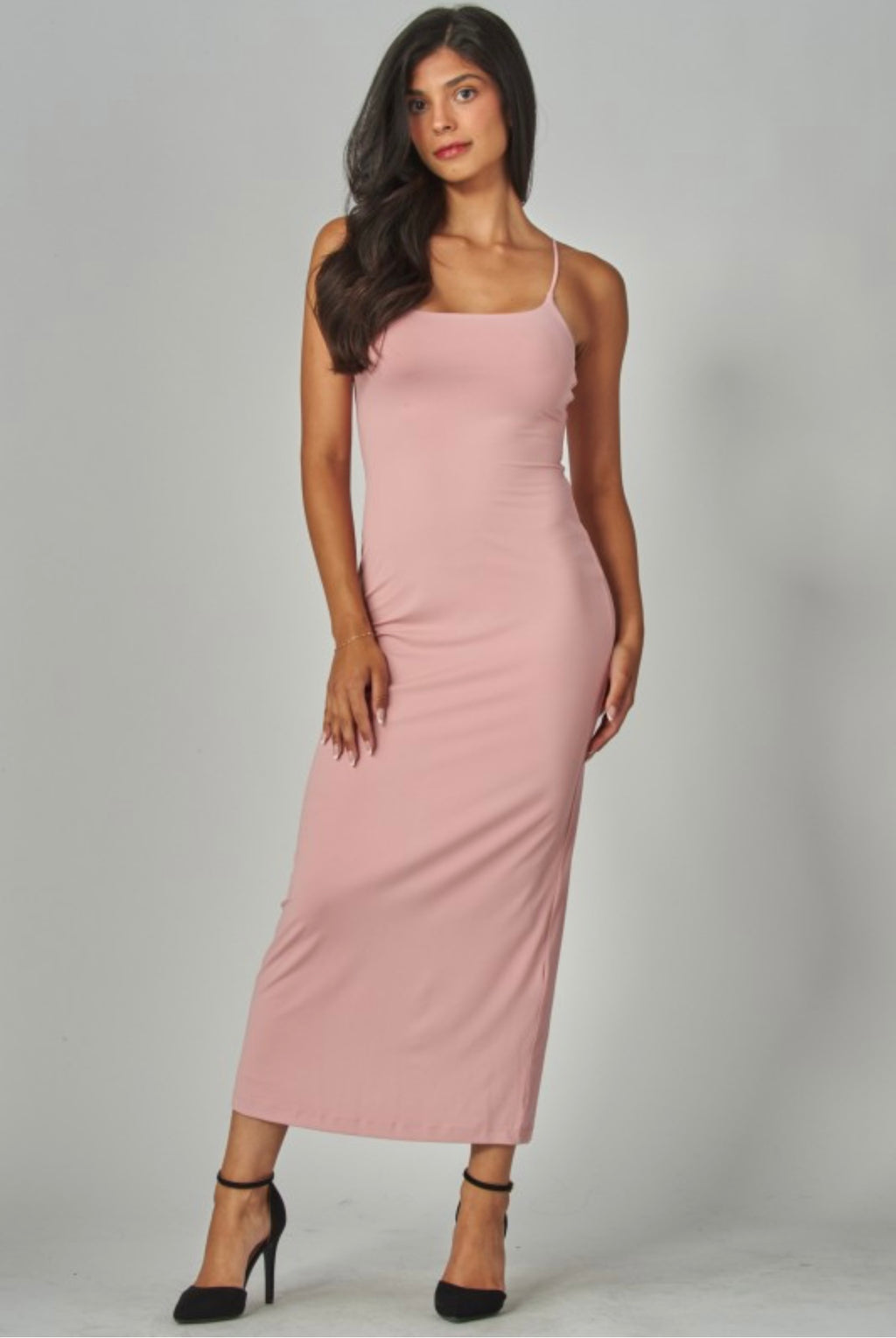Cami Maxi Dress (rose pink)